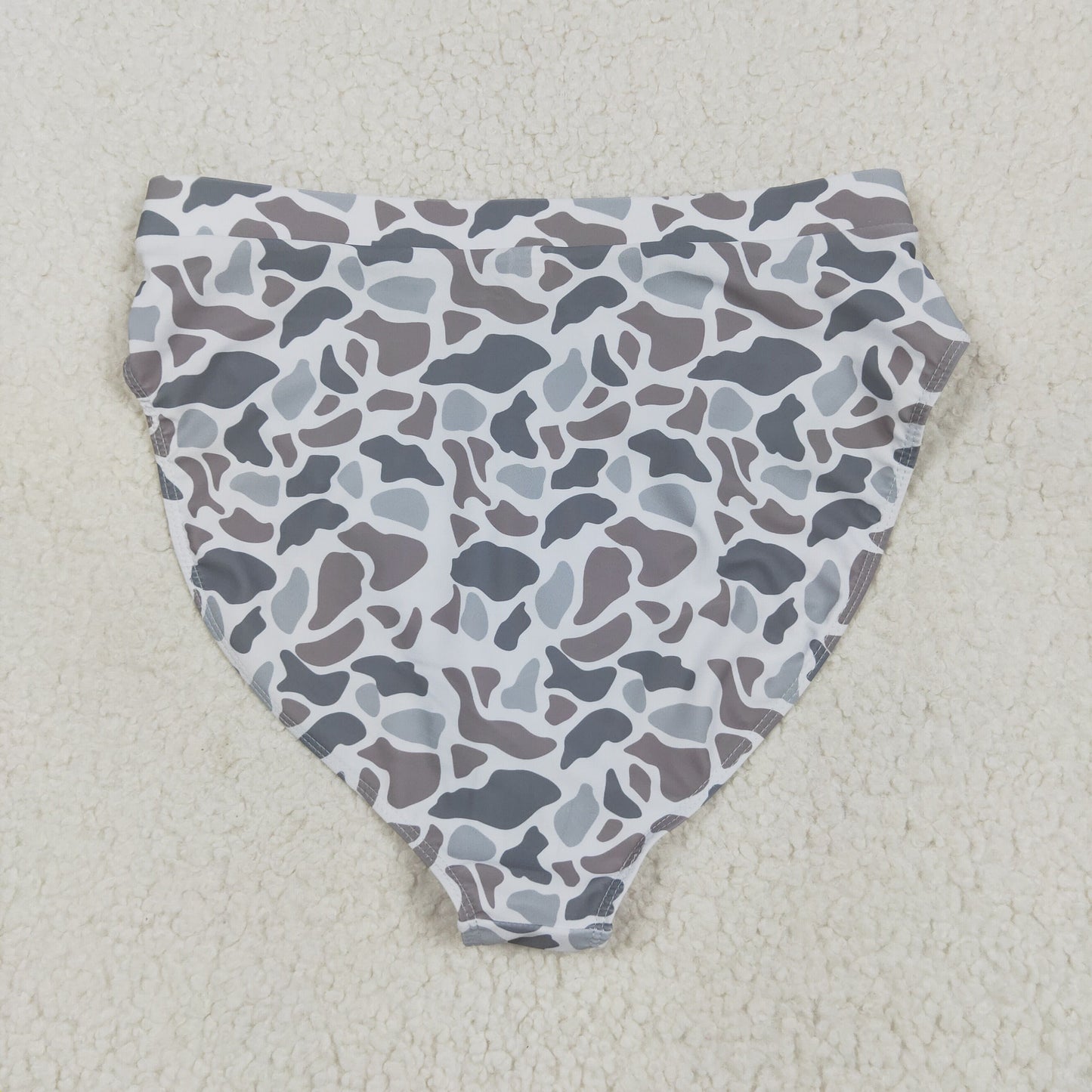 RTS NO MOQ S0557 Adult female brown and gray camouflage swimsuit briefs