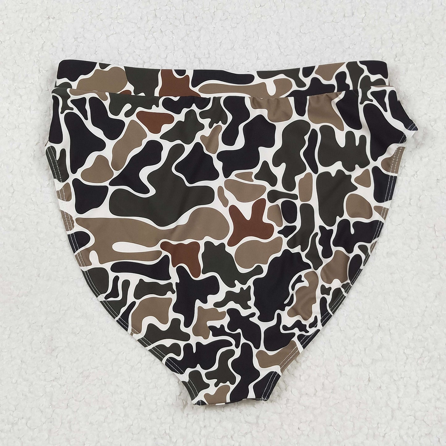 RTS NO MOQ（In Stock) S0567 Adult female camouflage beige swimsuit briefs