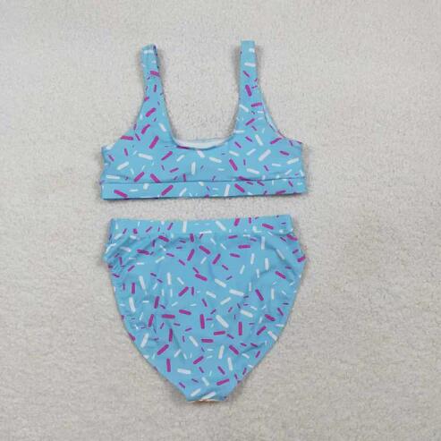 RTS NO MOQ Sibling Adult Women's Drip Sprinkle Team Swimsuit Bottom Trunks