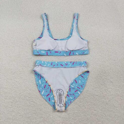 RTS NO MOQ Sibling Adult Women's Drip Sprinkle Team Swimsuit Bottom Trunks