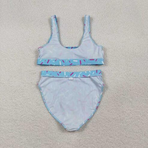 RTS NO MOQ Sibling Adult Women's Drip Sprinkle Team Swimsuit Bottom Trunks