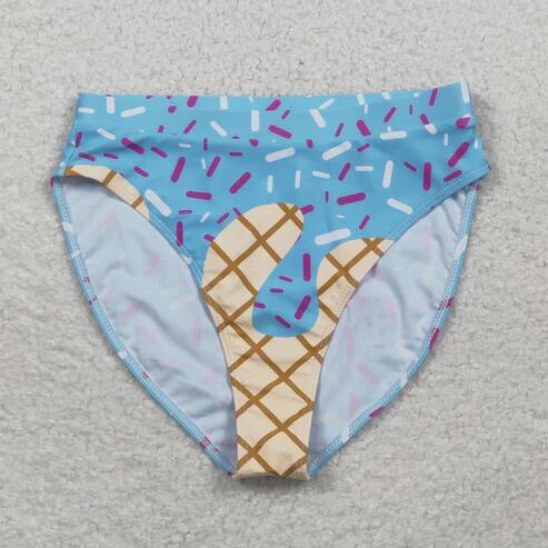 RTS NO MOQ Sibling Adult Women's Drip Sprinkle Team Swimsuit Bottom Trunks