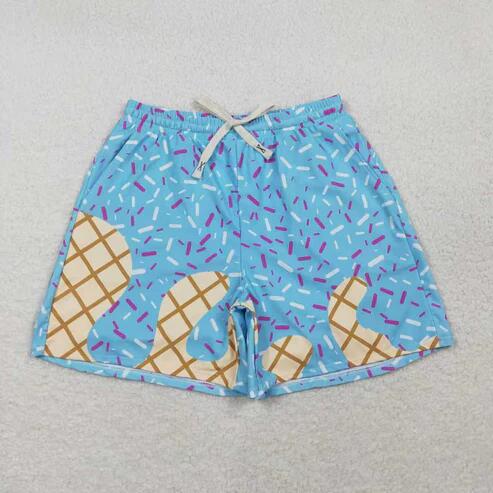 RTS NO MOQ Sibling Adult Women's Drip Sprinkle Team Swimsuit Bottom Trunks