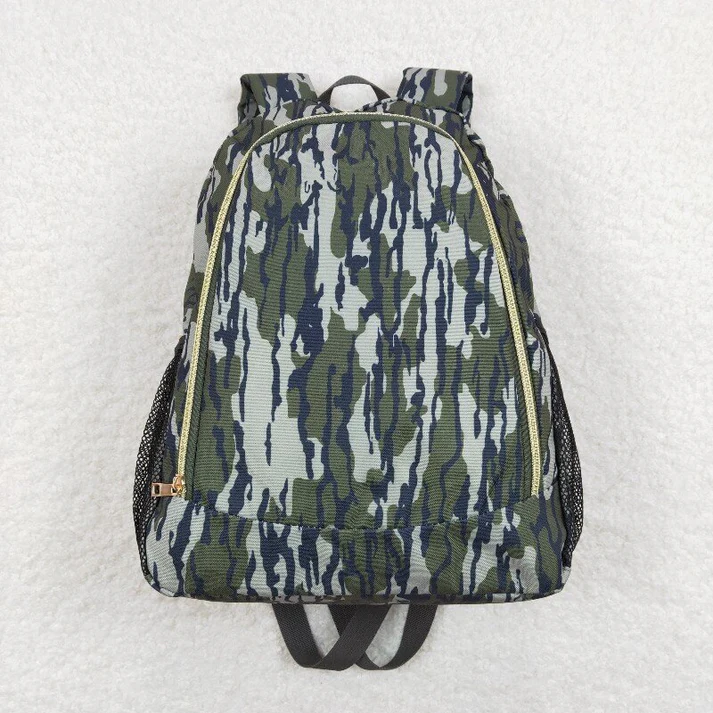 RTS NO MOQ Baby Kids Boys Sibling Brother Camo Backpacks Bags