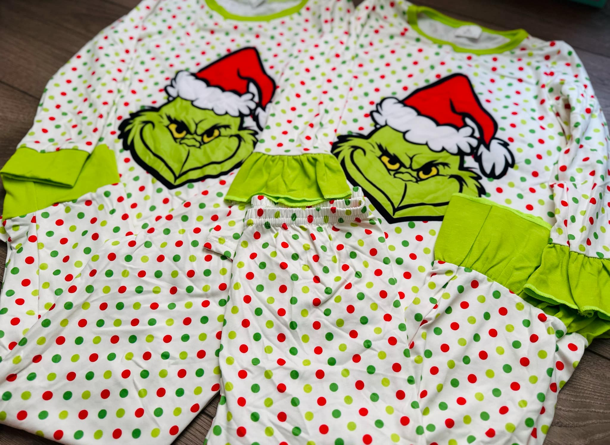 RTS NO MOQ eta 5-7days 6 B1-22 Boys colorful polka dot pajama set