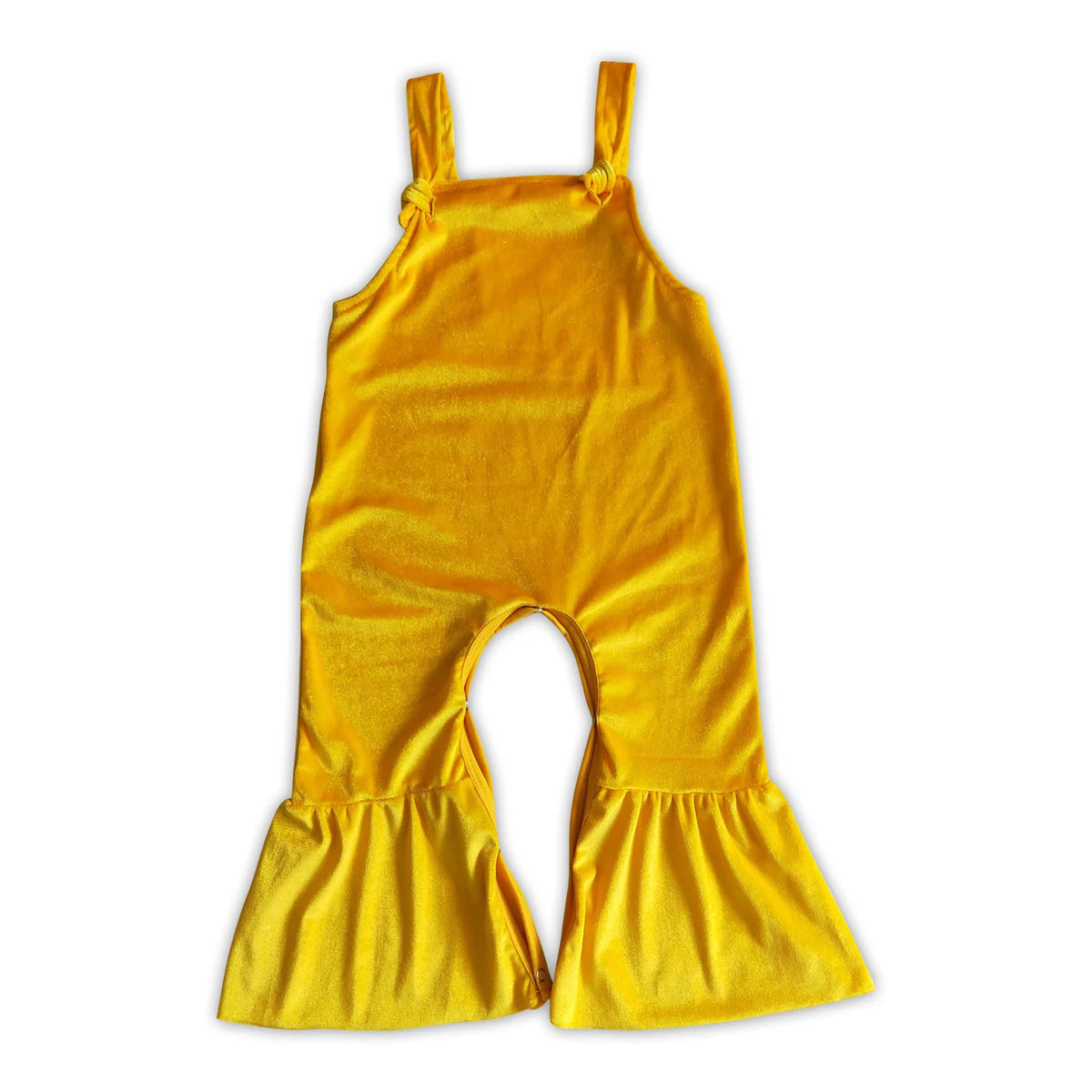 RTS NO MOQ Sibling baby girl clothes Gold velvet vest jumpsuits