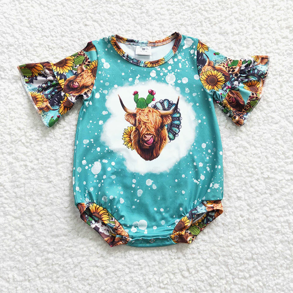 RTS NO MOQ Baby girls clothes Shorts Sleeve Romper Mixed Sizes