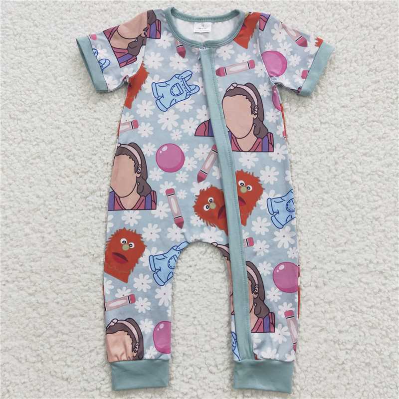 RTS NO MOQ Boys short-sleeved jumpsuit and romper