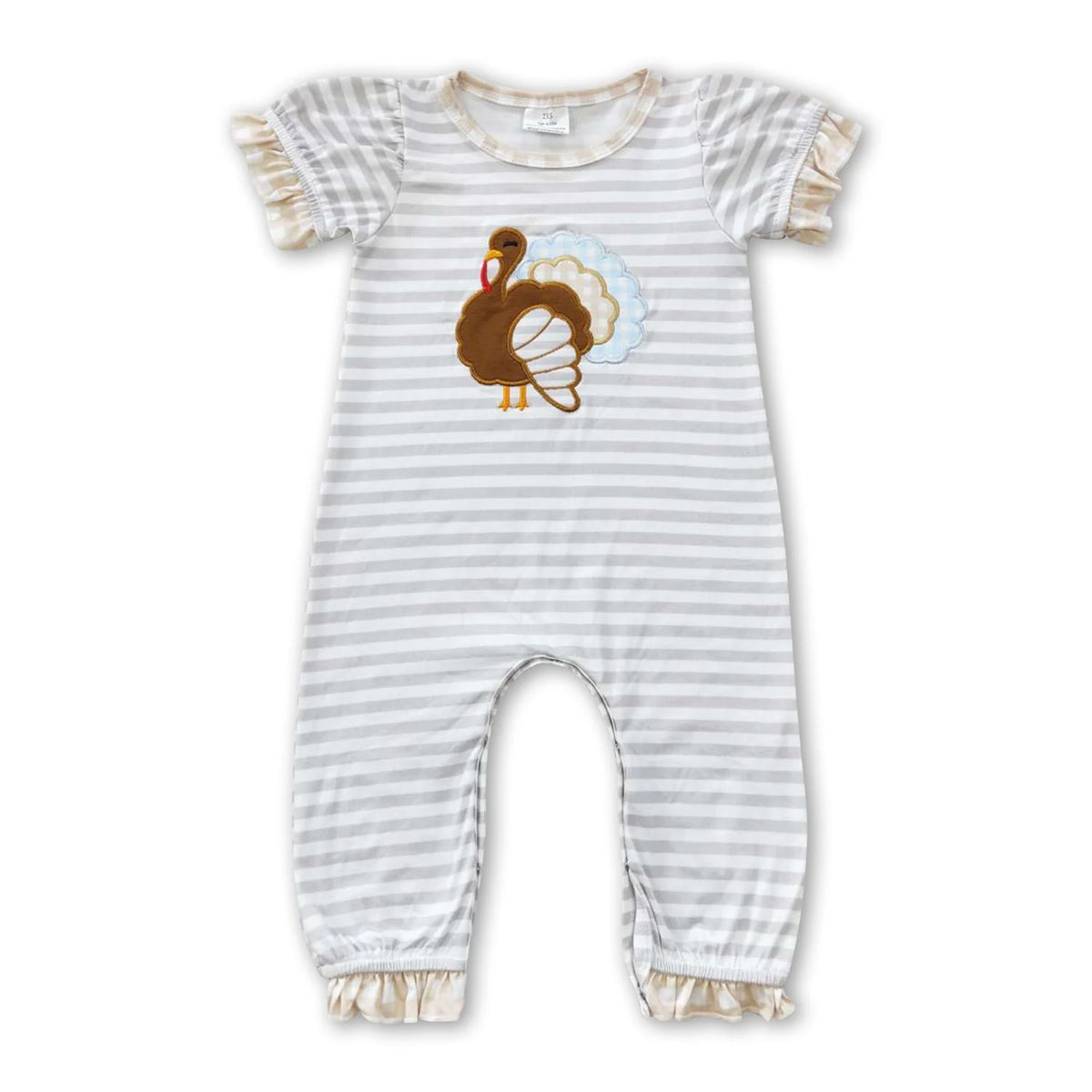 RTS NO MOQ Sibling baby girls boys clothes embroidery turkey long-sleeved trousers suits and rompers