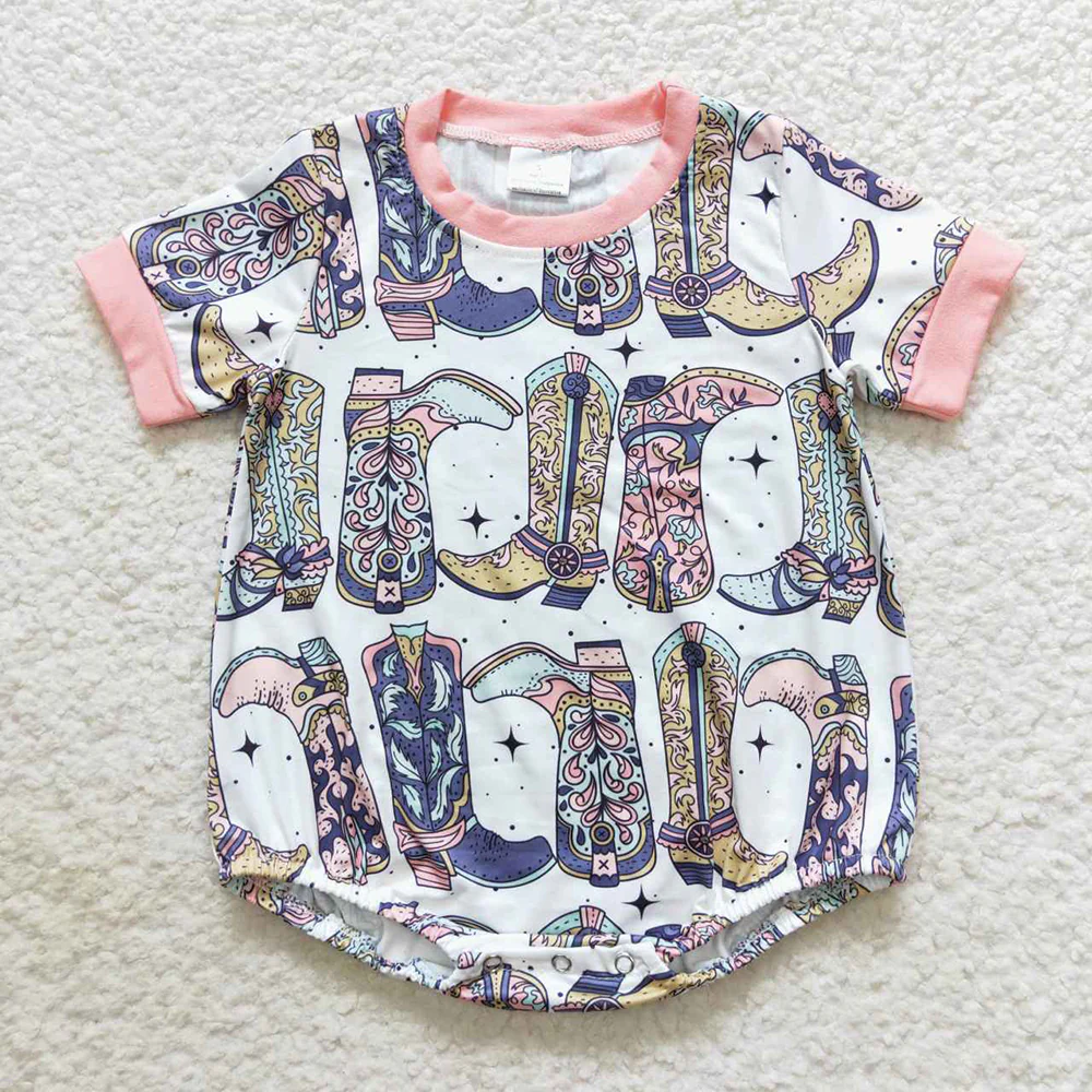 RTS NO MOQ Baby girls clothes Shorts Sleeve Romper Mixed Sizes
