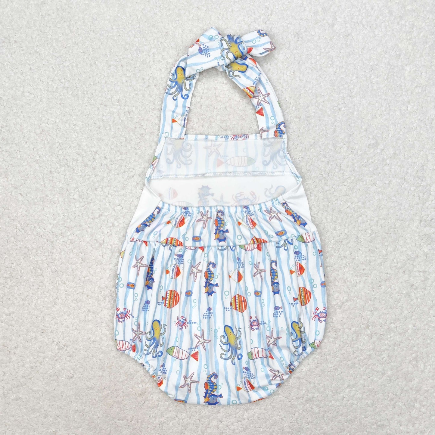 RTS no moq SR1247 Seahorse octopus starfish striped vest bodysuit