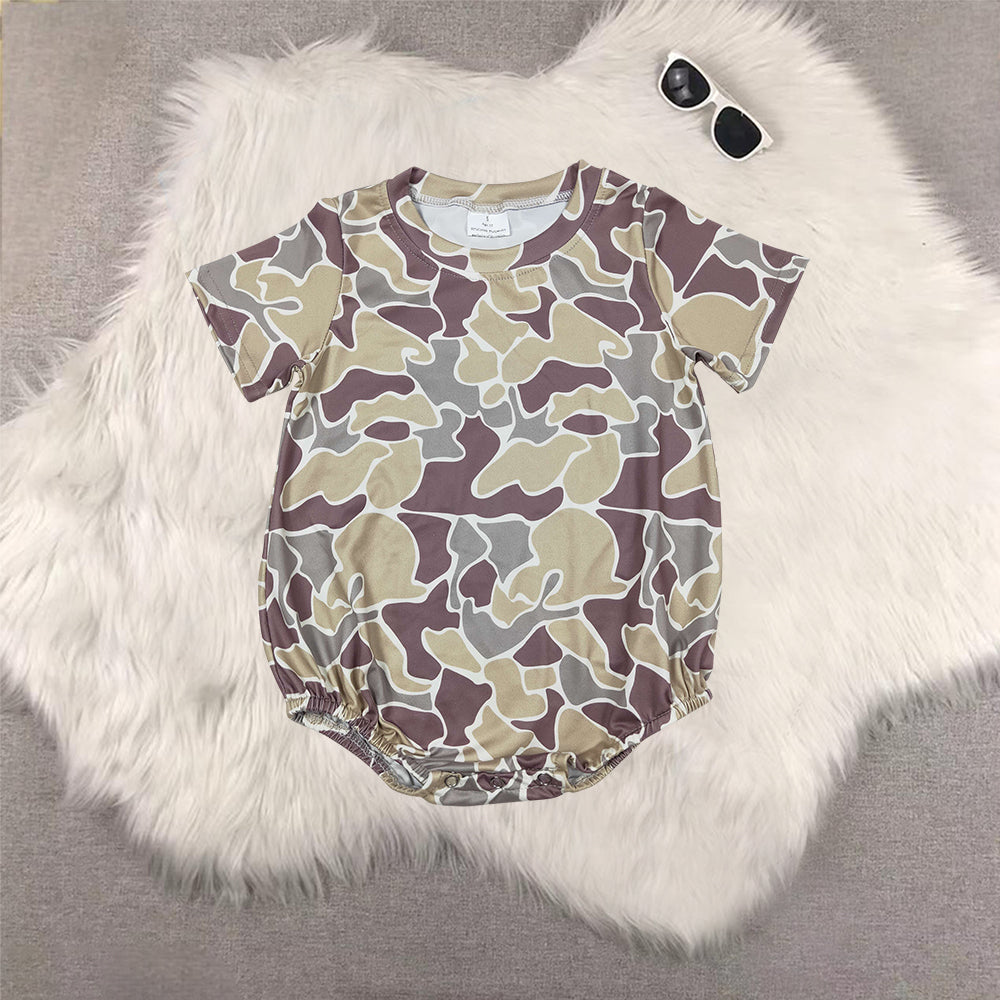 RTS NO MOQ Sibling Baby boy clothes duck puppy embroidery Shorts Sleeve Romper Mixed Sizes