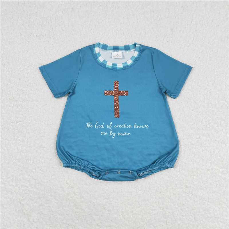 RTS baby girls clothes easter short Sleeve dress romper