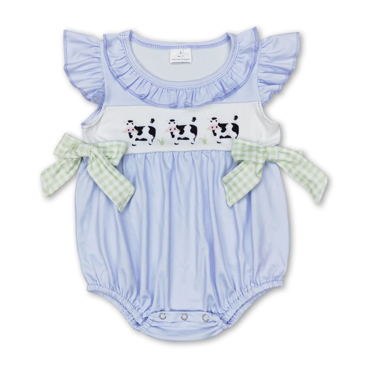 RTS NO MOQ Sibling milk silk Baby Girls And Boys Western Cow Print Sibling Outfits Dresses And Rompers
