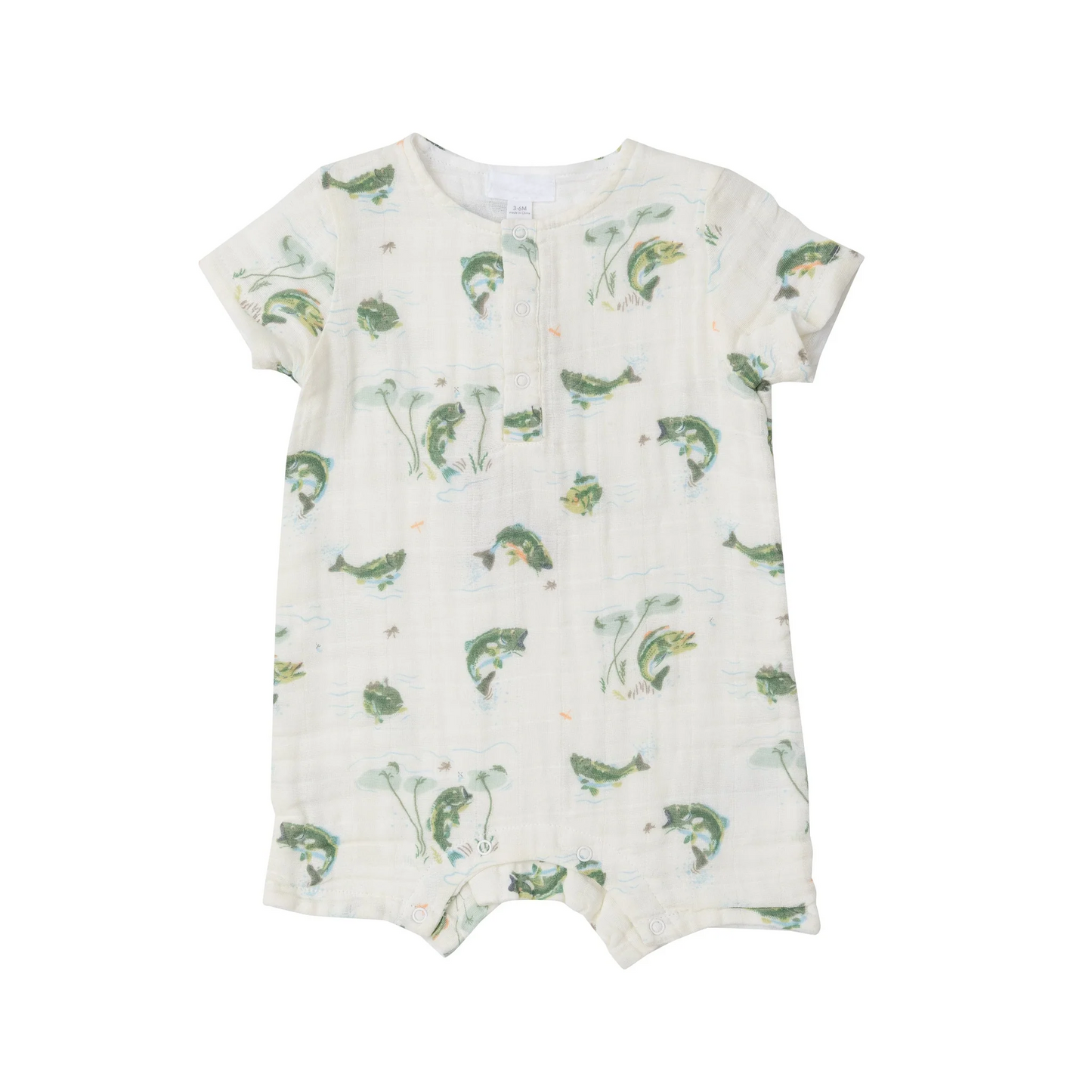 SR1722 pre-order baby boy clothes fishing toddler boy summer romper