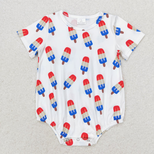 RTS no moq SR1736 National Day popsicle short-sleeved jumpsuit