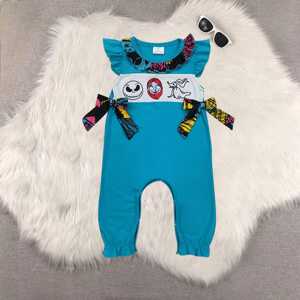 RTS NO MOQ Sibling Baby girls boy clothes Halloween shorts-sleeved trousers suits& rompers