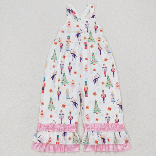 rts no moq SR1931 Christmas Nutcracker pink suspender jumpsuit