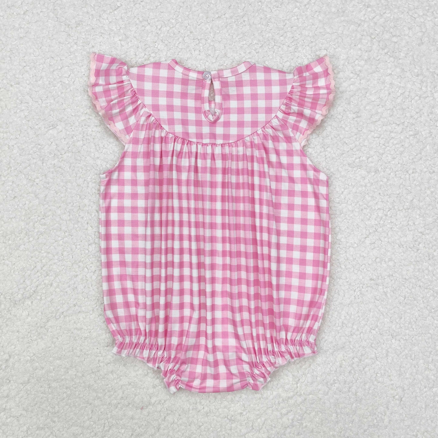 RTS NO MOQ Baby Boys Embroidery Smocked Shorts Sleeve Romper Mixed Sizes