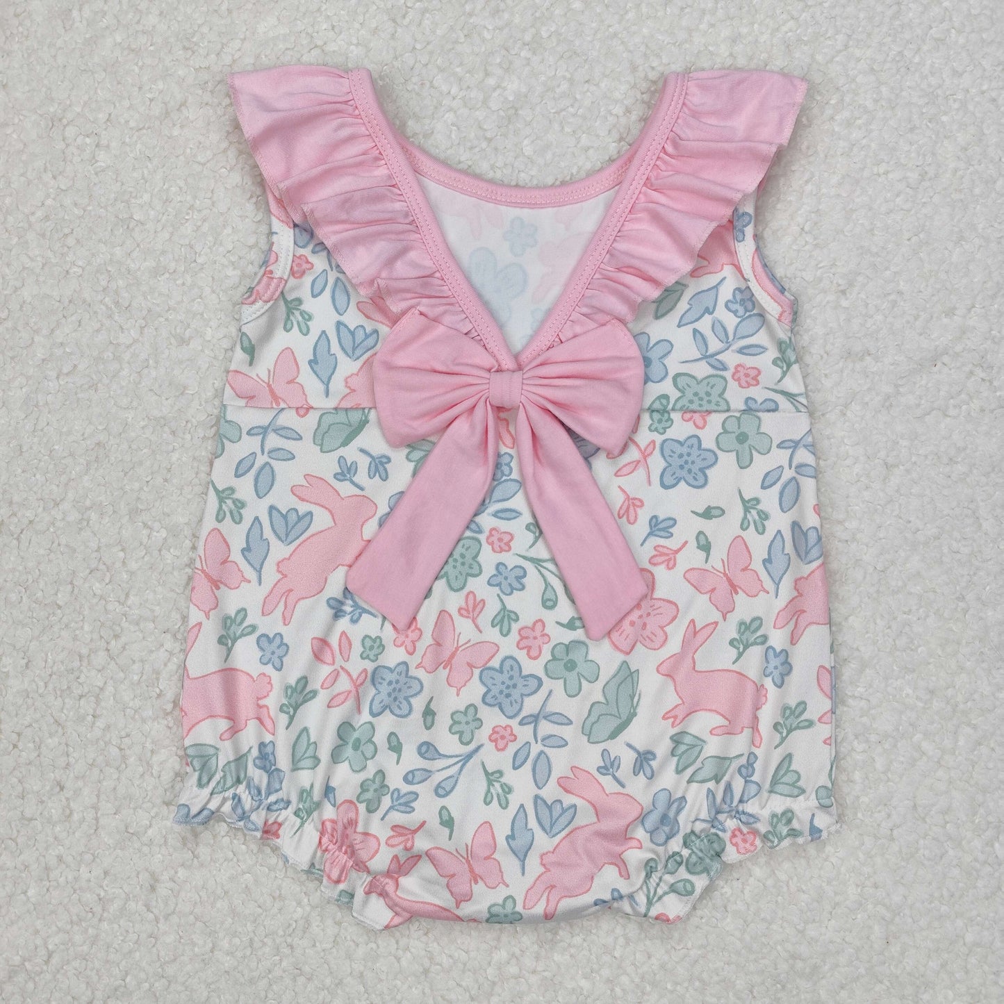 RTS NO MOQ baby girl clothes easter Rompers Clothes Sets