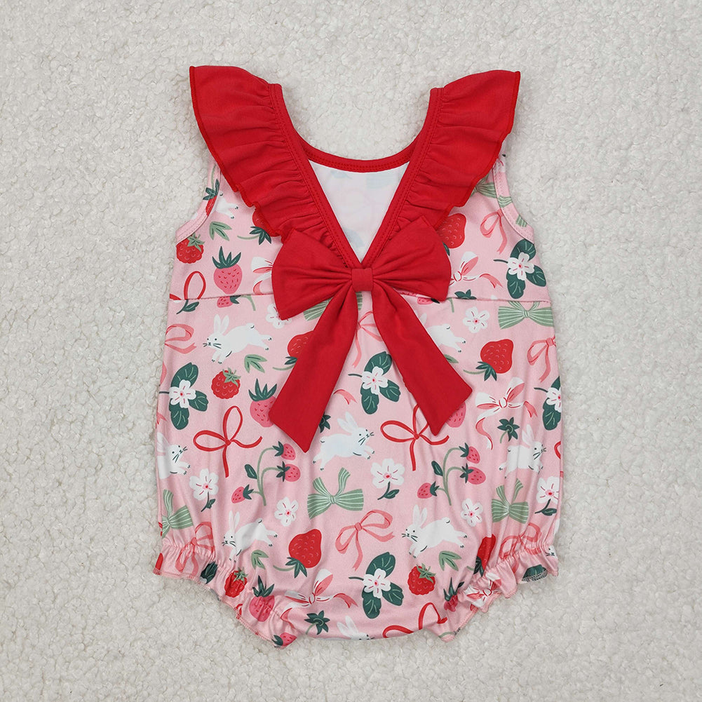 RTS NO MOQ baby girl clothes easter Rompers Clothes Sets