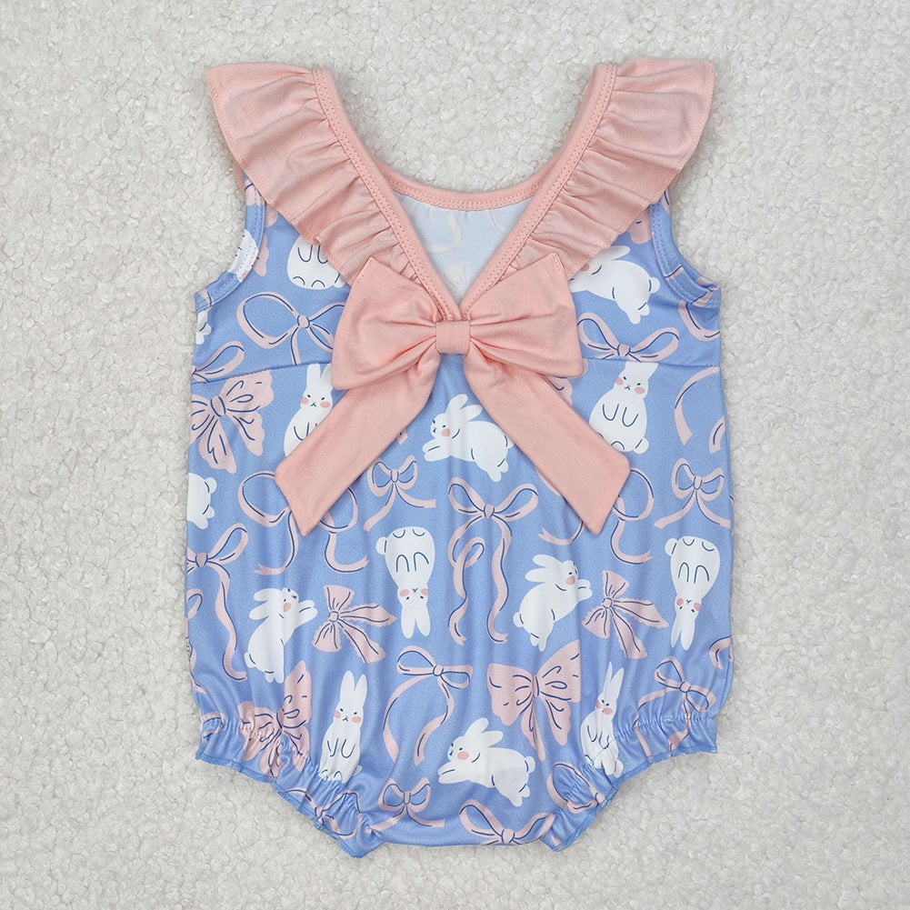 RTS NO MOQ baby Girls Clothes easter short sleeve shorts Sets and romper and dress