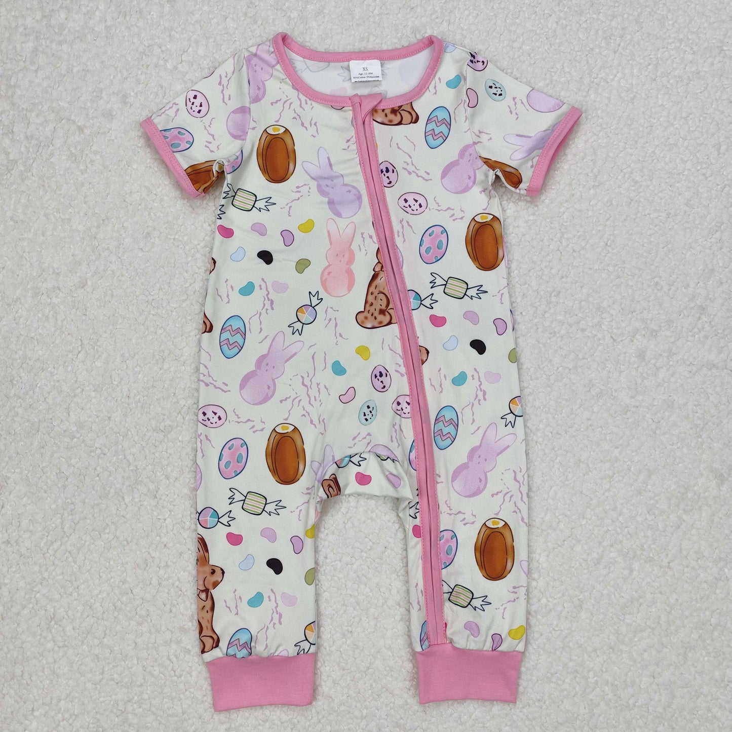 RTS Boys and girls easter Short Sleeve pants sets romper