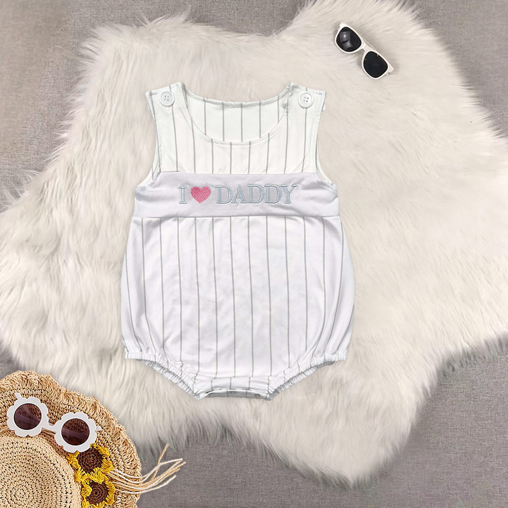 RTS NO MOQ Baby Boys girls embrodiery Short Sleeve Cropped Romper Mixed Sizes