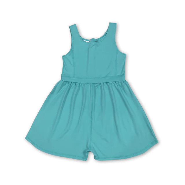 RTS NO MOQ Yoga Sibling Baby Girls Colorful Sleeveless Yoga Jumpsuits