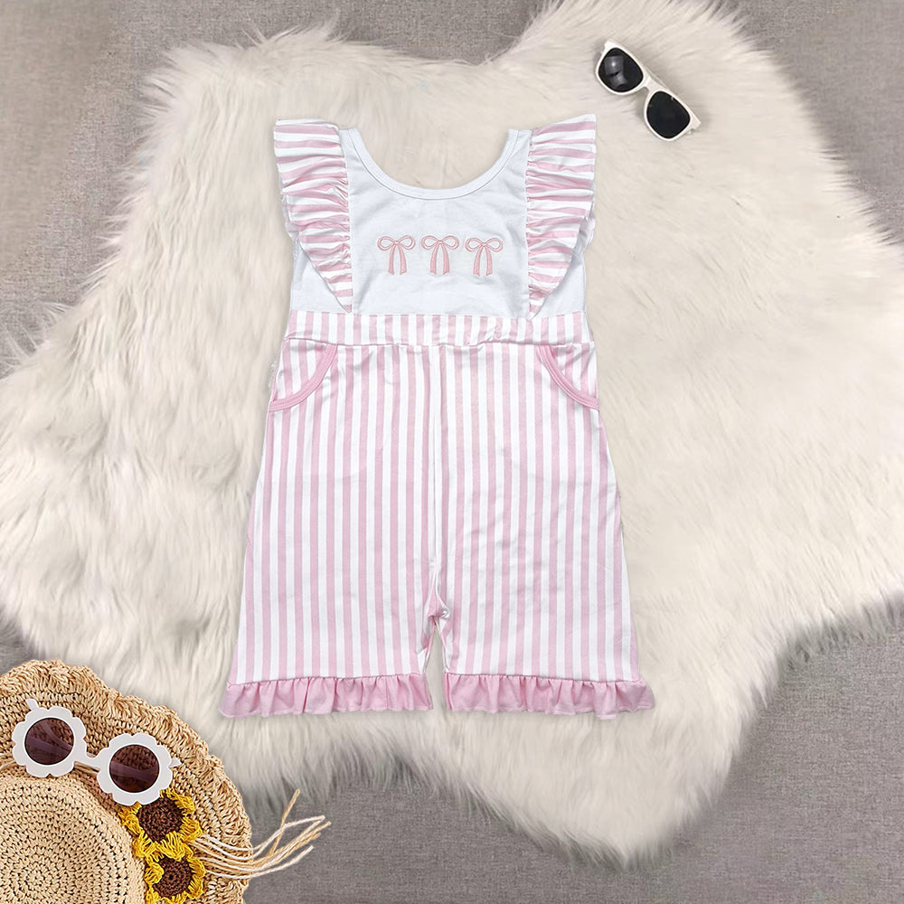 Sibling Baby Girls clothes bow Summer Sibling Sister Clothes briefs Sets jumpsuit