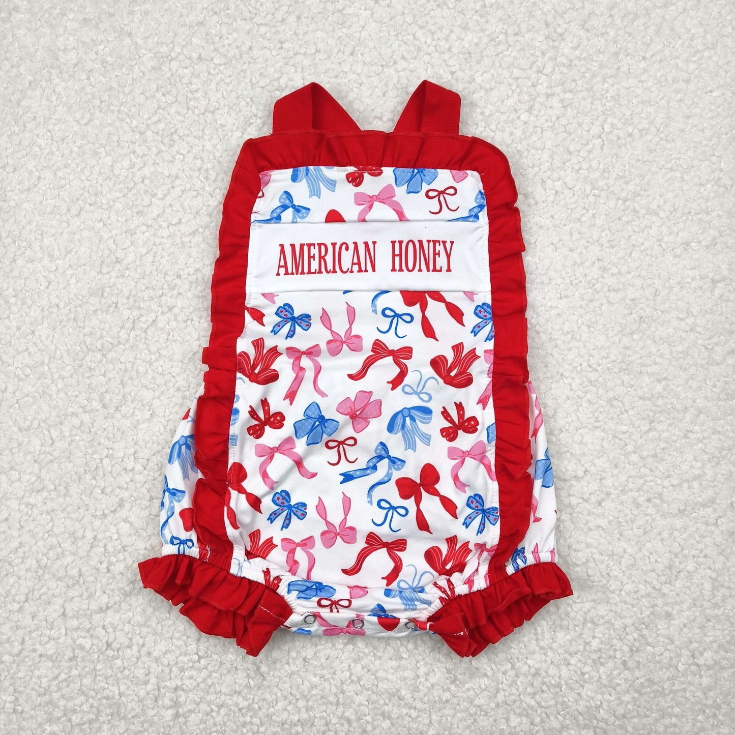 RTS NO MOQ baby girls clothes 4th of july short-sleeved shorts suit & and romper