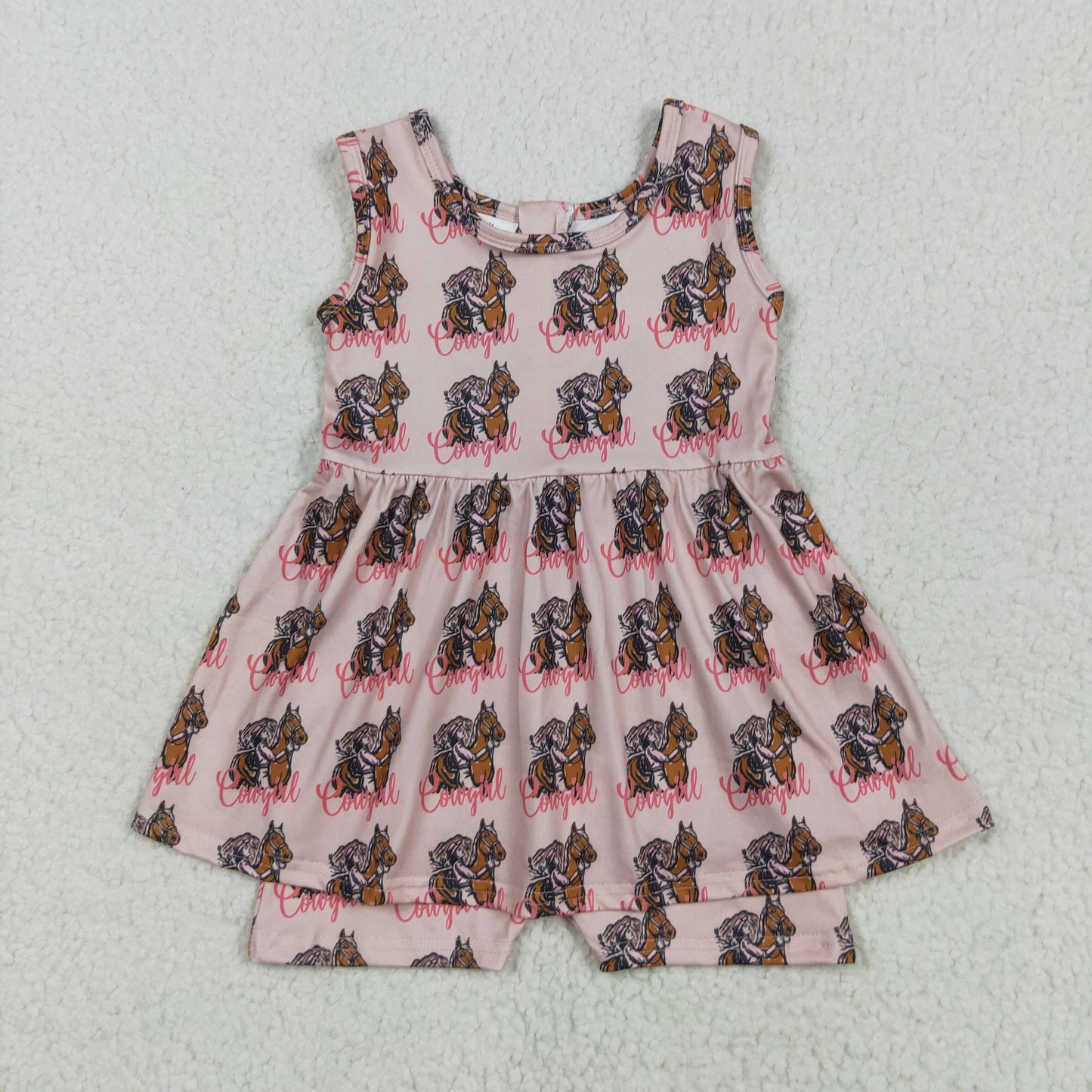 RTS NO MOQ SR3072 cowgirl riding lace pink sleeveless jumpsuit