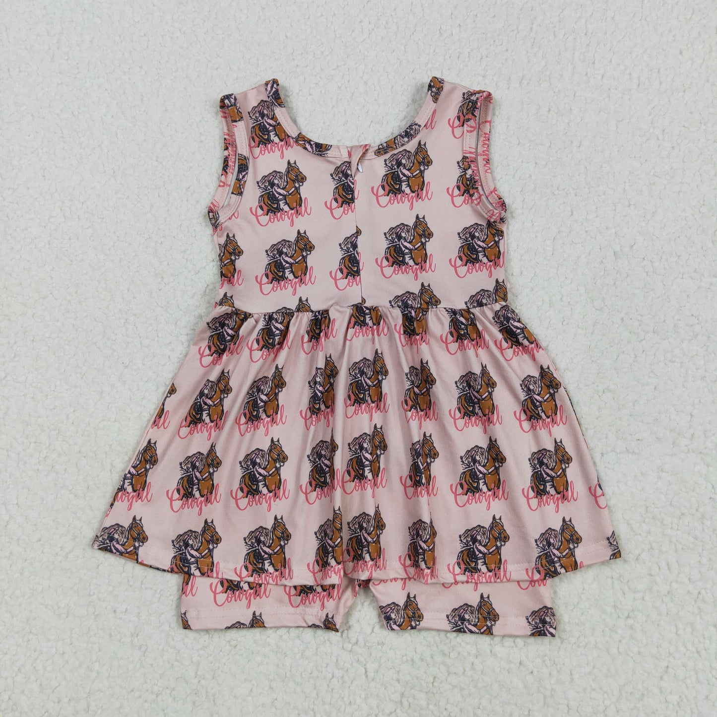 RTS NO MOQ SR3072 cowgirl riding lace pink sleeveless jumpsuit