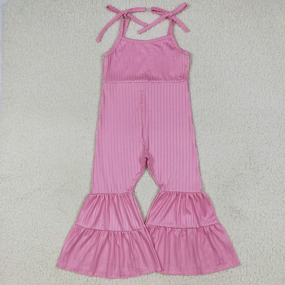 RTS NO MOQ Sibling baby girls Clothes summer suspender jumpsuits