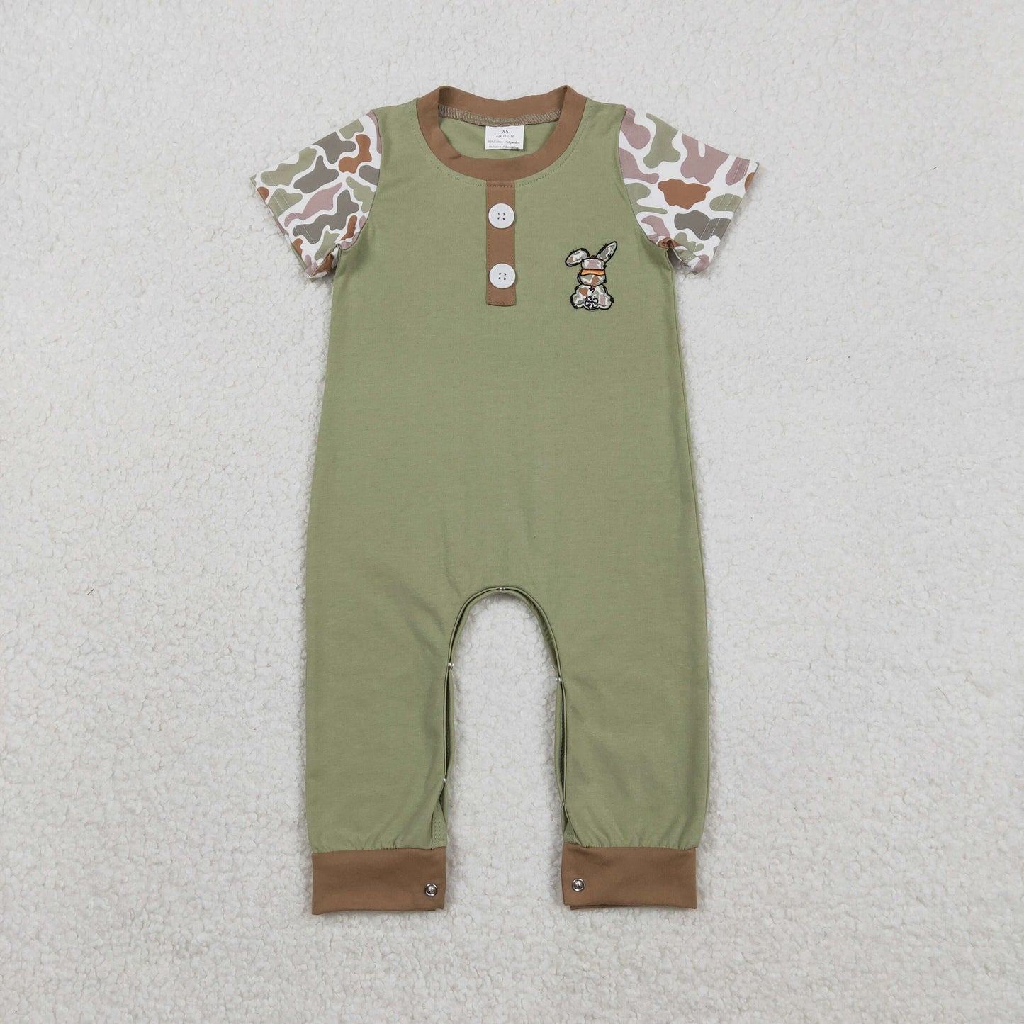 RTS NO MOQ Sibling baby girl boy clothes embroidery easter short-Sleeve rompers and sets and dress