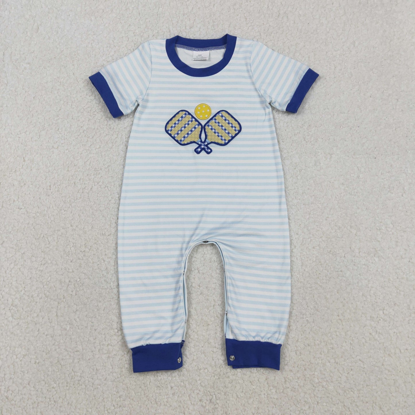 RTS NO MOQ Sibling Baby boy clothes embroidery short-sleeved trousers suit & rompers