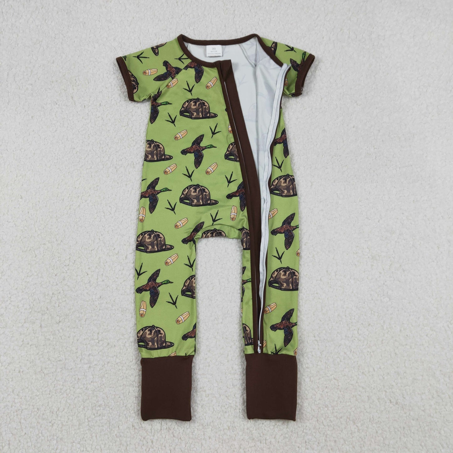 RTS NO MOQ Sibling Baby boy clothes duck hat short-sleeved rompers