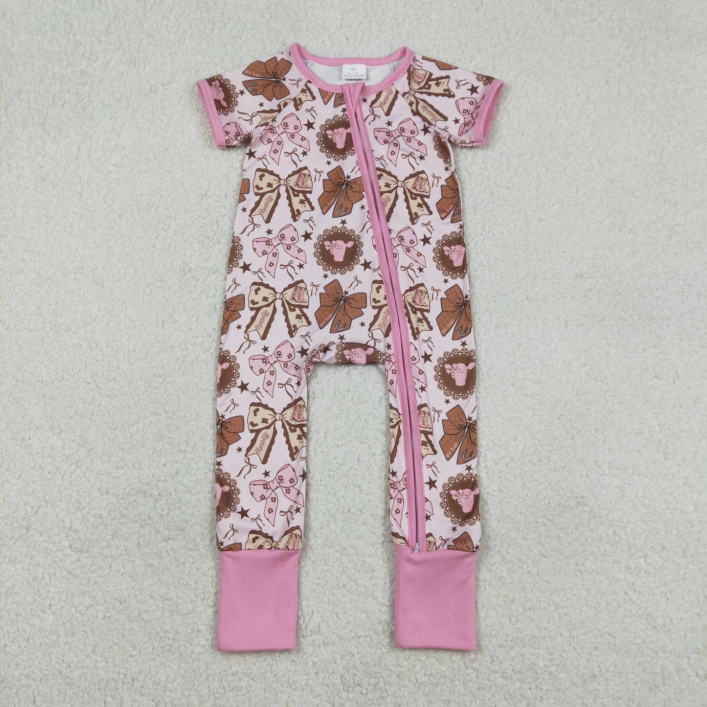 RTS Sibling baby girl clothes bow Short Sleeve pants sets and dress and romper