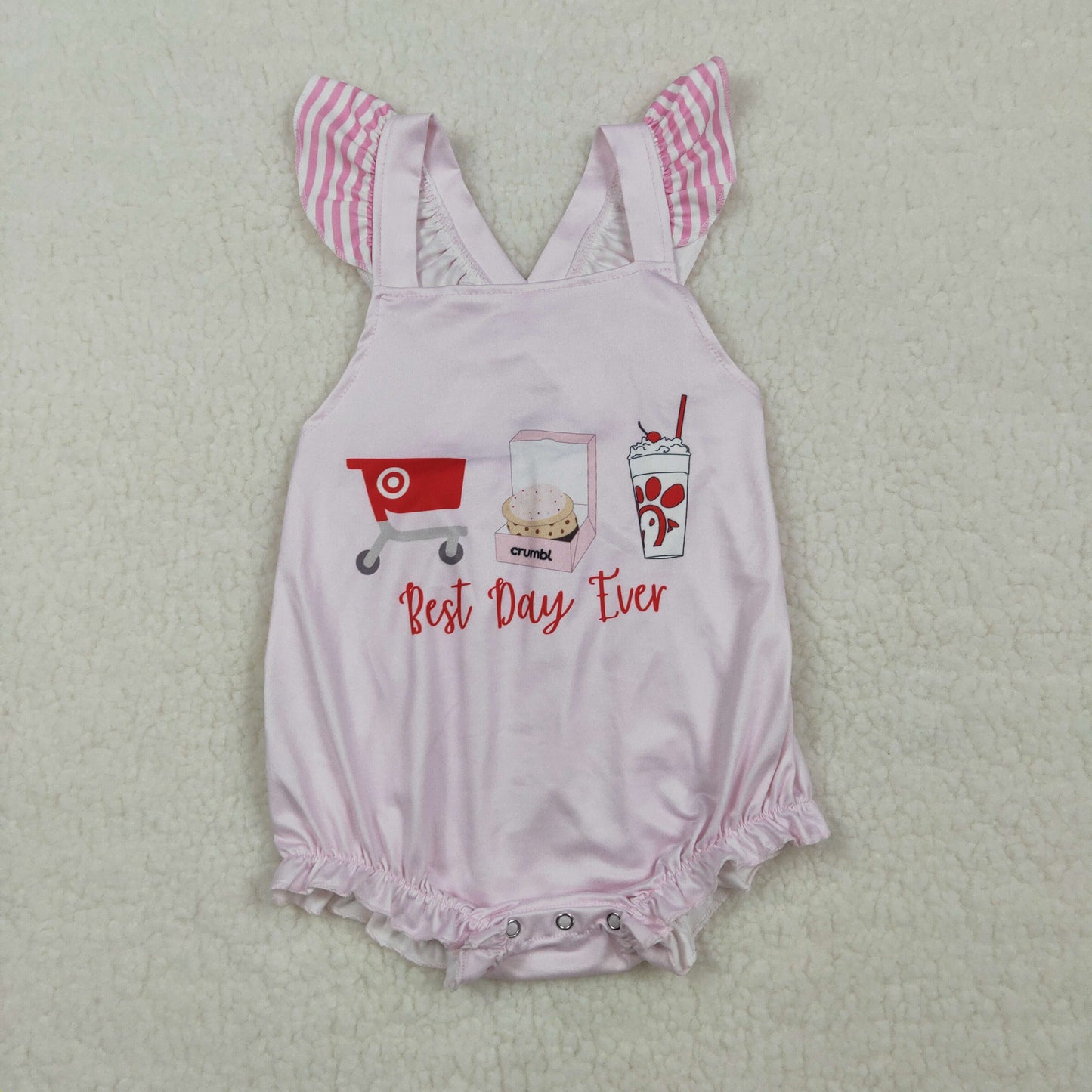 RTS NO MOQ Sibling Cute Clothes Baby Girl Pink Sleeveless Top And Shorts Outfit Rompers Summer Set