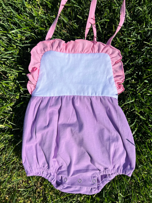 (Pre Order) No moq SR4040 Baby Girls Strap Ruffle Rompers Cute Baby Girl Rompers with Ruffles And Straps Baby Clothing