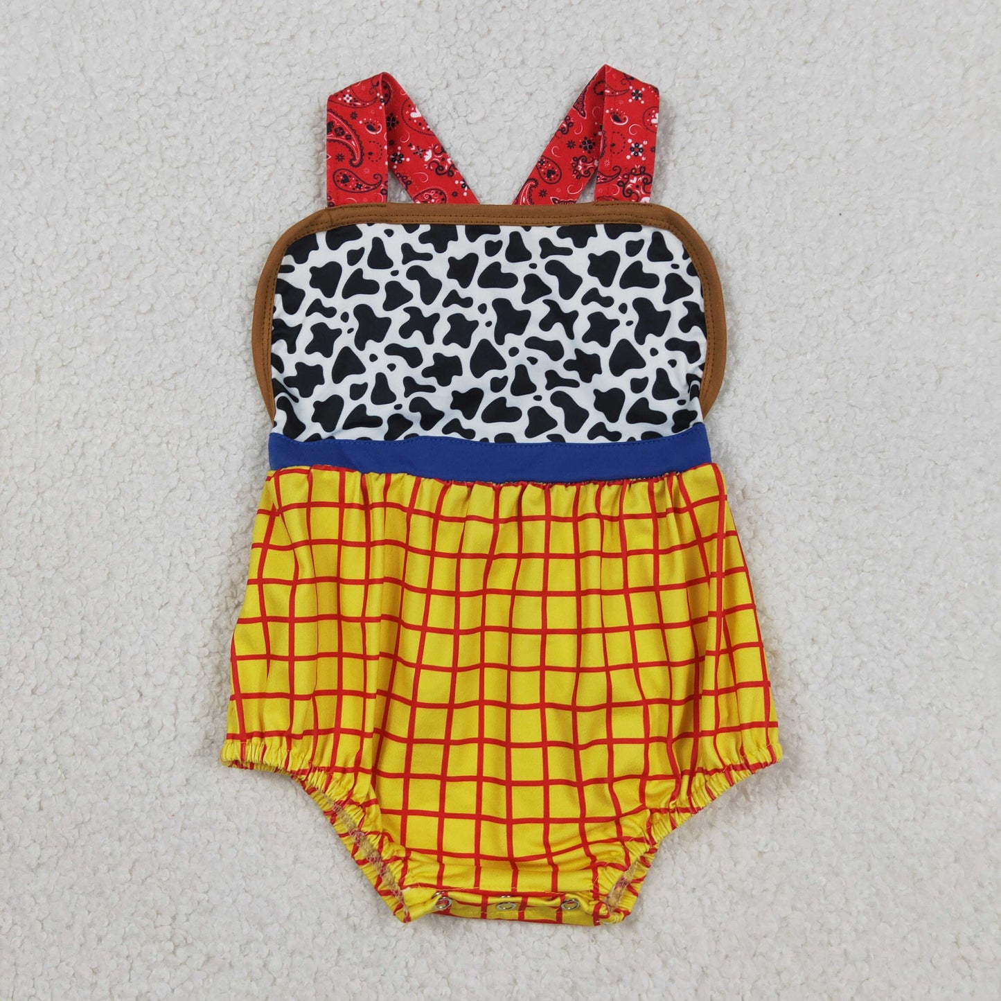 RTS NO MOQ Sibling Baby Boys Girls Casual Summer Strap Rompers