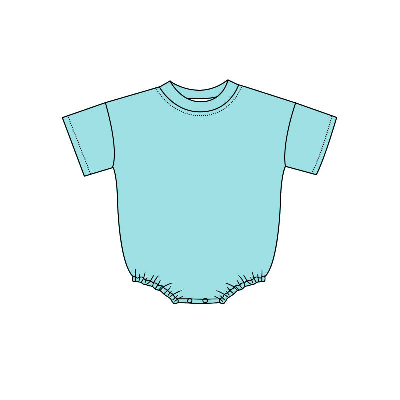 (Pre Order) No moq Summer Baby Kids Short Sleeve Solid Color Rompers