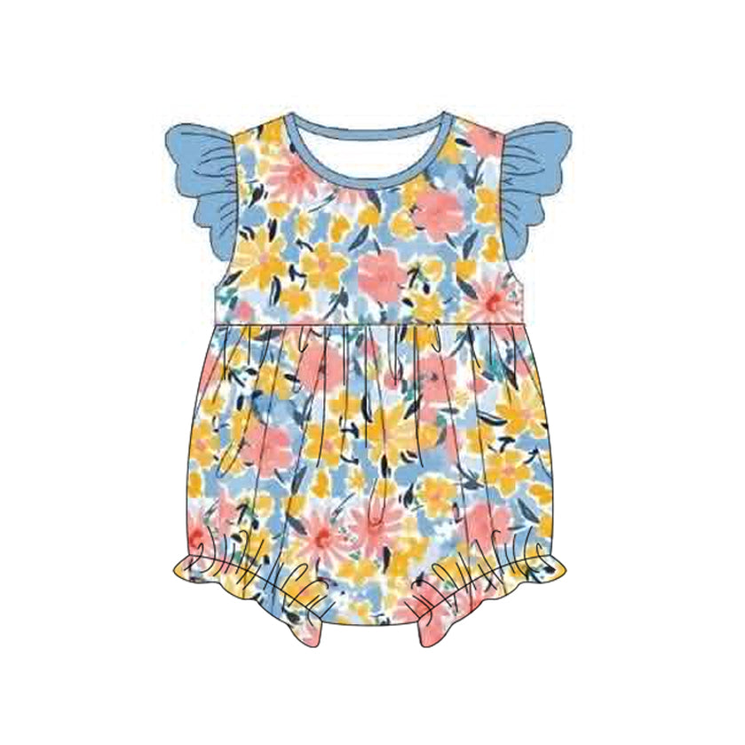(Pre Order) No moq milk silk Baby Girls Boys Short Sleeve Daily Top Shorts Set With Matching Romper