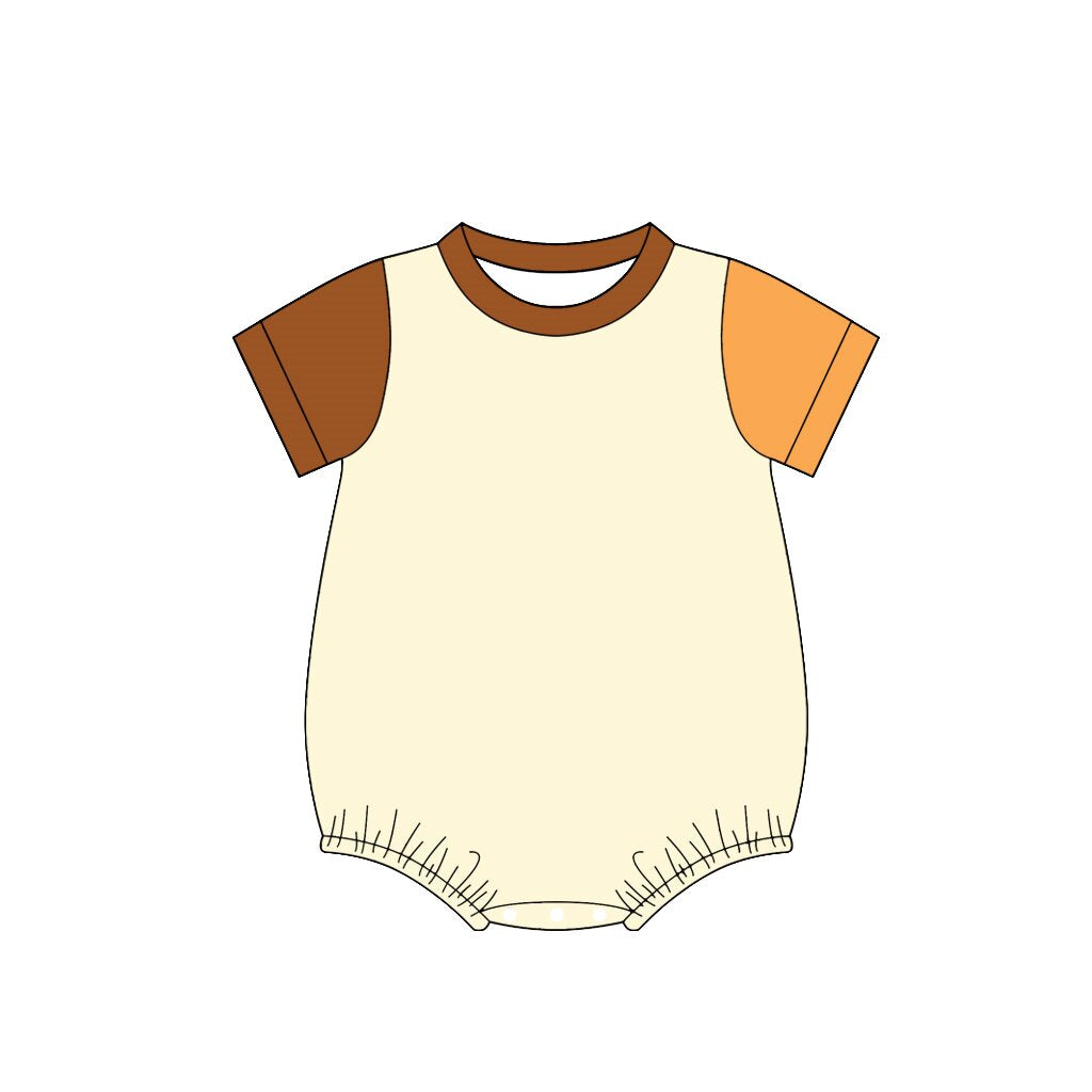 (Pre Order) No moq cotton Baby Boys Daily Wear Short Sleeve Summer Rompers