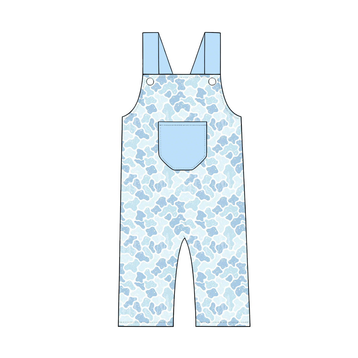 (Preorder new) No moq milk silk Baby Boys Girls Camo Print Long Sleeve Tops Pockets Jogger Clothes Sets Ruffle Pant Jumpsuits Pocket Pant Rompers
