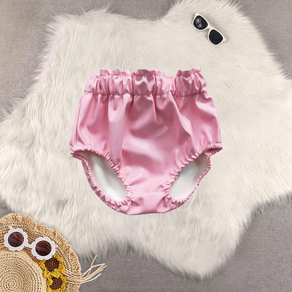 RTS NO MOQ baby girls clothes summer leather briefs