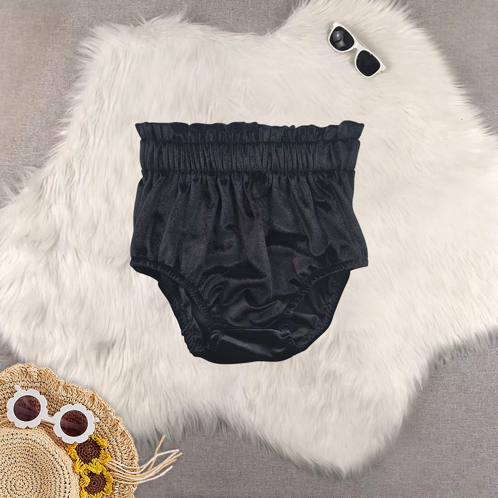 RTS NO MOQ baby girls clothes summer velvet briefs