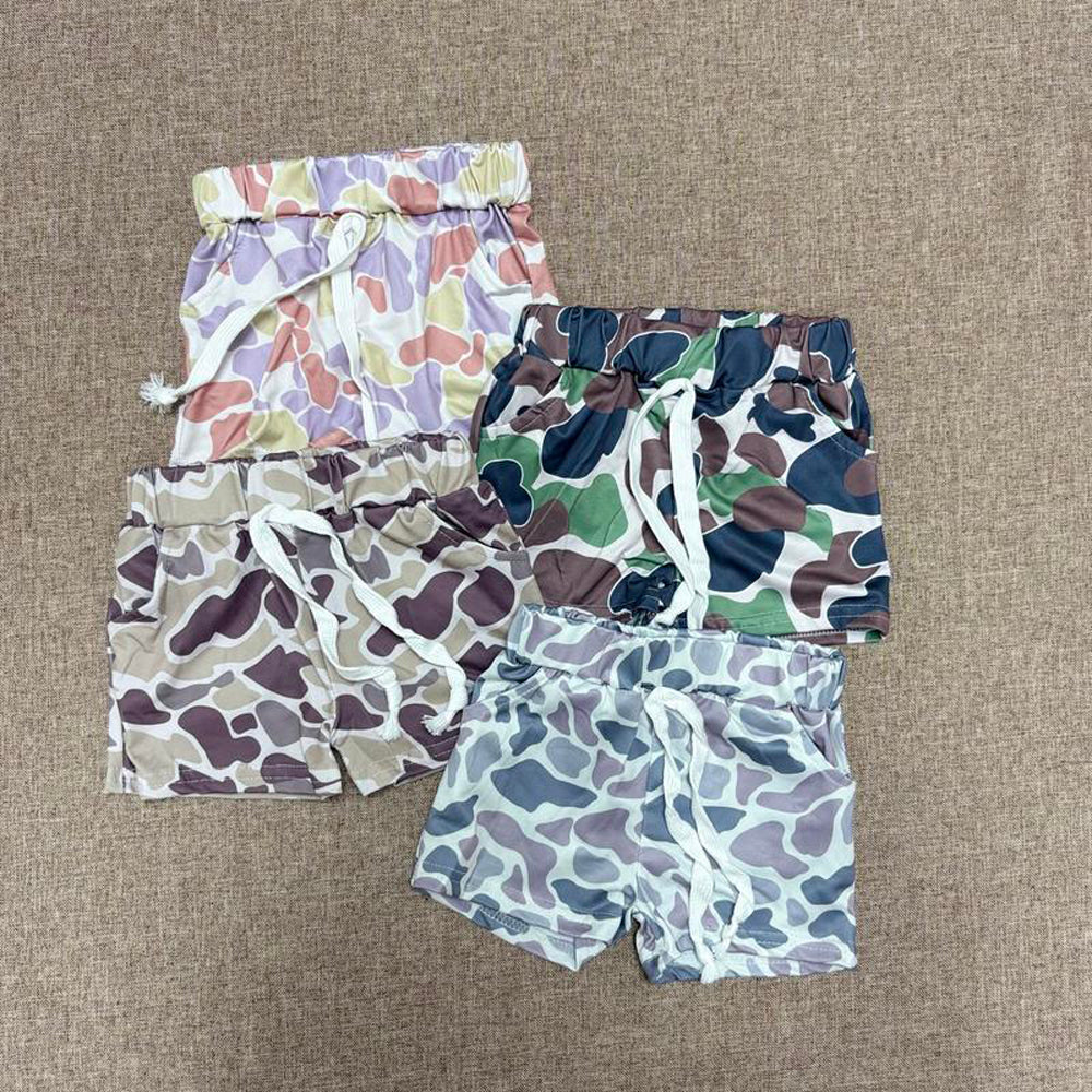 RTS NO MOQ Sibling Baby Boys clothes Summer Camouflage Shorts