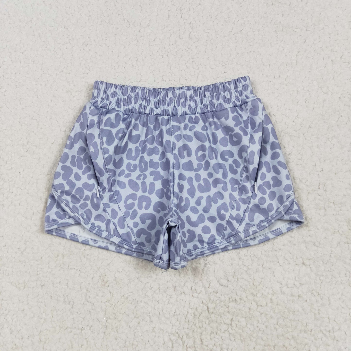 RTS NO MOQ Sibling baby girl clothes and Adult clothes yoga leopard kids shorts and adult shorts