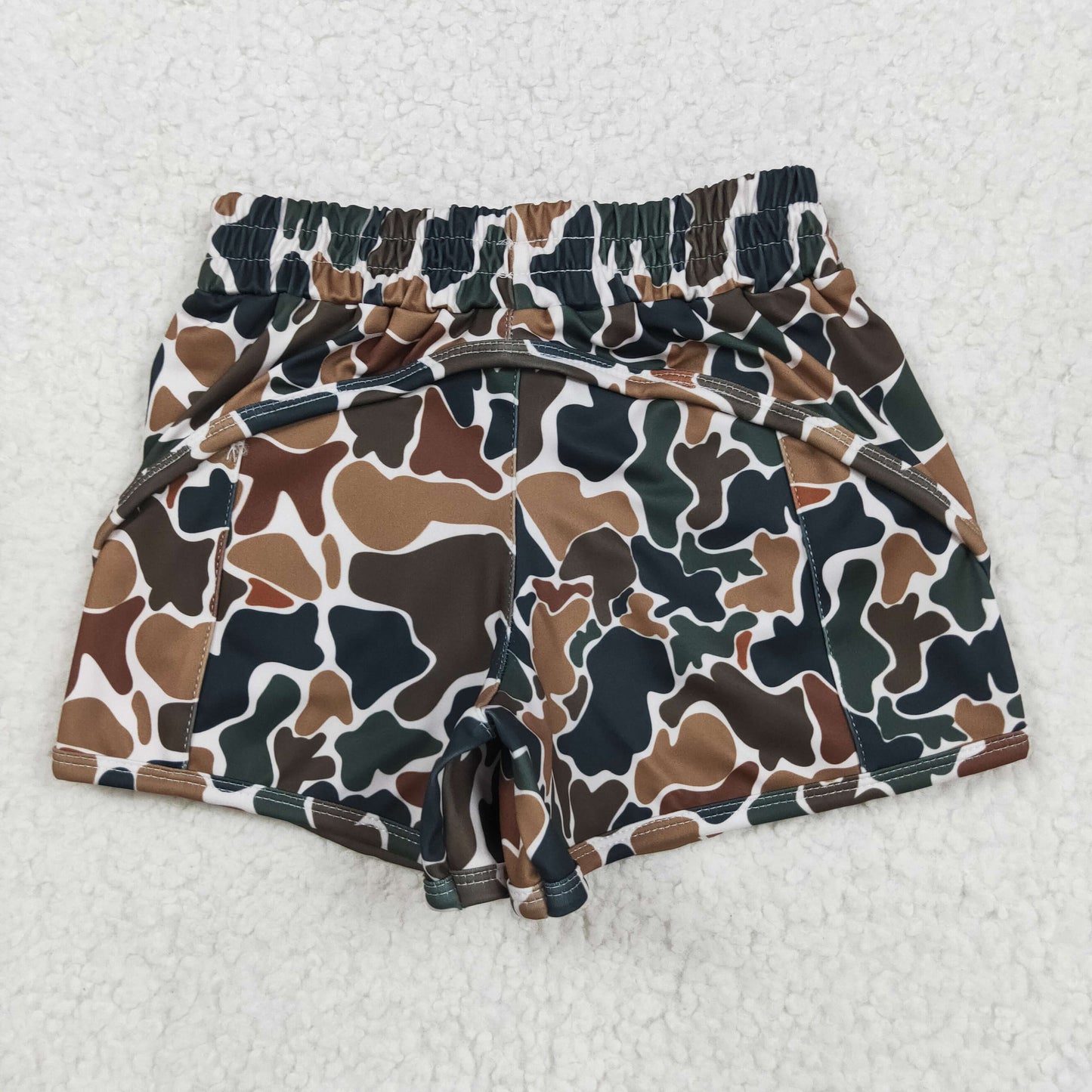 RTS NO MOQ Sibling baby girl clothes and Adult clothes yoga leopard kids shorts and adult shorts